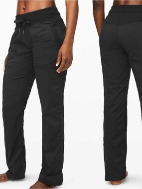 Lululemon Dance Studio Pant III Unlined straight leg Black size 12 W5CFWR